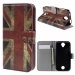 WALLETLIQUIDZ330UKVINT - Etui portefeuille motif UK Vintage pour Acer Liquid Z330, Z320, M330, M320 rabat latéral articulé