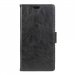 WALLETUFEELNOIR - Etui type portefeuille noir Wiko U-Feel rabat latéral fonction stand