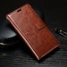WALLETXPERFOMARRON - Etui type portefeuille marron Xperia X-Performance avec rabat latéral articulé fonctionviolet