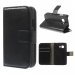 WALLETYOUNG2NOIR - Etui type portefeuille noir pour Galaxy Young 2 SM-G130 rabat latéral articulé fonction stand