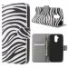 WALLETZEBRALIQUIDZ410 - Etui portefeuille motif zèbre pour Acer Liquid Z410 rabat latéral articulé fonction 