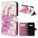 WALLG388-01 - Etui Galaxy Xcover-3 rabat latéral motif fleurs roses