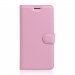 WALLGRAINLENNY3ROSE - Etui portefeuille rose Wiko Lenny-3 rabat latéral fonction fushia