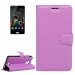 WALLGRAINUFEELLITEVIOLET - Etui type portefeuille violet pour Wiko U-Feel Lite avec rabat latéral stand