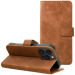 WALLTENDER-IP15PMAXCAMEL - Etui type portefeuille iPhone 15 Pro Max camel avec rabat latéral fonction stand