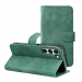 WALLTENDER-S25FEVERT - Etui type portefeuille Galaxy S25-FE vert avec rabat latéral fonction stand