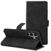 WALLTENDER-S26NOIR - Etui type portefeuille Galaxy S26 nubuck noir avec rabat latéral fonction stand
