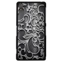 CPRN1Z3PLUSARABESQUENOIRE - Coque rigide noire pour Sony Xperia Z3-Plus avec impression Motif arabesque noir