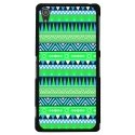 CPRN1Z3PLUSAZTEQUEBLEUVERT - Coque rigide noire pour Sony Xperia Z3-Plus avec impression Motif aztèque bleu et vert