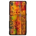 CPRN1Z3PLUSLOVESPRING - Coque rigide noire pour Sony Xperia Z3-Plus avec impression Motif Love Spring