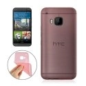 FITTYONEM9RED - Coque souple ultra fine Fitty coloris rouge translucide pour HTC One M9