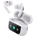 FORCE-FPYTWSTOUCHANCRW - écouteurs sans fils type Airpod boitier de charge avec écran LCD Force Play Touch blanc