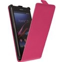 GTSLIMFUSHIAXPZ1 - Etui Slim à rabat Fushia Xperia Z1 avec Film protecteur écran