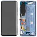 LCDCHASS-MI10BLEU - Ecran complet pour Xiaomi Mi 10(5G) vitre tactile + LCD avec châssis coloris bleu VERSION C