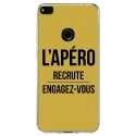 TPU0P8LITE17APEROOR - Coque souple pour Huawei P8 Lite 2017 avec impression Motifs l'apéro recrute or