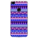 TPU0P8LITE17AZTEQUEBLEUVIO - Coque souple pour Huawei P8 Lite 2017 avec impression Motifs aztèque bleu et violet