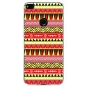 TPU0P8LITE17AZTEQUEJAUROU - Coque souple pour Huawei P8 Lite 2017 avec impression Motifs aztèque jaune et rouge