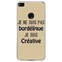 TPU0P8LITE17BORDELIQUETAUPE - Coque souple pour Huawei P8 Lite 2017 avec impression Motifs Je ne suis pas bordélique taupe