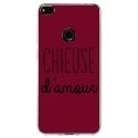 TPU0P8LITE17CHIEUSEBORDEAU - Coque souple pour Huawei P8 Lite 2017 avec impression Motifs Chieuse d'Amour bordeau