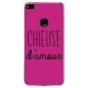 TPU0P8LITE17CHIEUSEFUSHIA - Coque souple pour Huawei P8 Lite 2017 avec impression Motifs Chieuse d'Amour fushia