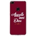 TPU0P8LITE17DIEUBORDEAU - Coque souple pour Huawei P8 Lite 2017 avec impression Motifs Appelle moi Dieu bordeau