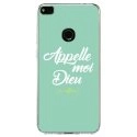 TPU0P8LITE17DIEUTURQUOISE - Coque souple pour Huawei P8 Lite 2017 avec impression Motifs Appelle moi Dieu turquoise