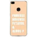 TPU0P8LITE17FUMEUSEBEIGE - Coque souple pour Huawei P8 Lite 2017 avec impression Motifs fumeuse et alors beige