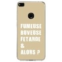 TPU0P8LITE17FUMEUSETAUPE - Coque souple pour Huawei P8 Lite 2017 avec impression Motifs fumeuse et alors taupe