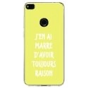 TPU0P8LITE17RAISONJAUNE - Coque souple pour Huawei P8 Lite 2017 avec impression Motifs marre d'avoir raison jaune