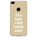 TPU0P8LITE17RAISONTAUPE - Coque souple pour Huawei P8 Lite 2017 avec impression Motifs marre d'avoir raison taupe