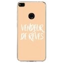 TPU0P8LITE17VENDREVEBEIGE - Coque souple pour Huawei P8 Lite 2017 avec impression Motifs vendeur de rêves beige