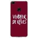 TPU0P8LITE17VENDREVEBORDEAU - Coque souple pour Huawei P8 Lite 2017 avec impression Motifs vendeur de rêves bordeau