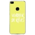 TPU0P8LITE17VENDREVEJAUNE - Coque souple pour Huawei P8 Lite 2017 avec impression Motifs vendeur de rêves jaune