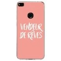 TPU0P8LITE17VENDREVEROSE - Coque souple pour Huawei P8 Lite 2017 avec impression Motifs vendeur de rêves rose