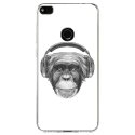 TPU0P8LITE17VIEUSINGECASQ - Coque souple pour Huawei P8 Lite 2017 avec impression Motifs singe avec casque