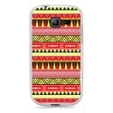 TPU0S7390AZTEQUEJAUNEROUGE - Coque Souple en gel transparente pour Galaxy Trend Lite avec impression Motifs aztèque jaune et rou