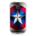 TPU0S7390BOUCLIER - Coque Souple en gel transparente pour Galaxy Trend Lite avec impression Motifs bouclier étoilé aux