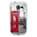 TPU0S7390CABINEUK - Coque Souple en gel transparente pour Galaxy Trend Lite avec impression Motifs cabine téléphonique