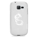 TPU0S7390DRAGONTRIBAL - Coque Souple en gel transparente pour Galaxy Trend Lite avec impression Motifs dragon tribal