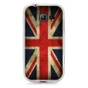 TPU0S7390DRAPUKVINTAGE - Coque Souple en gel transparente pour Galaxy Trend Lite avec impression Motifs drapeau UK vintage