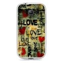 TPU0S7390LOVEVINTAGE - Coque Souple en gel transparente pour Galaxy Trend Lite avec impression Motifs Love Vintage