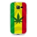 TPU0S7390RASTA - Coque Souple en gel transparente pour Galaxy Trend Lite avec impression Motifs rasta