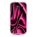 TPU0S7390SOIEROSE - Coque Souple en gel transparente pour Galaxy Trend Lite avec impression Motifs soie drapée rose