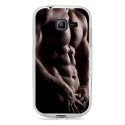 TPU0S7390TORSE - Coque Souple en gel transparente pour Galaxy Trend Lite avec impression Motifs torse d'un homme musc