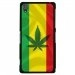 CPRN1Z3PLUSRASTA - Coque rigide noire pour Sony Xperia Z3-Plus avec impression Motif rasta