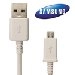MICROUSBSAMBLANC - Cable blanc data  et charge Origine Samsung micro USB ECB-DU4AWE