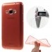 FITTYJ12016ROUGE - Coque souple ultra-slim fine coloris rouge pour Galaxy J1-2016