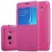 NILKSPARKJ510ROSE - Etui rabat latéral rose aspect satiné pour Samsung J5-2016
