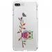 TPU0IP7PLUSCHOUETTEBRANCHE - Coque souple pour Apple iPhone 7 Plus avec impression Motifs chouette sur une branche