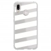 TPU0P20LITEBANDESBLANCHES - Coque souple pour Huawei P20 Lite avec impression Motifs bandes blanches